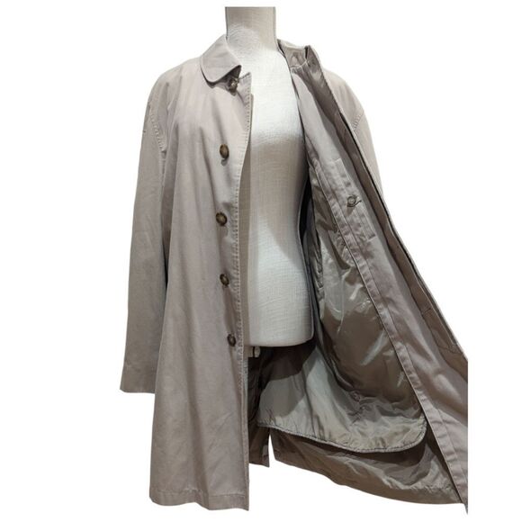 London Fog Men's M Classic Cotton Blend Waterproof Overcoat Trench Knee Length - Picture 7 of 11